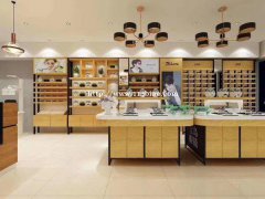 内蒙精明眼镜店装修效果图 眼镜展柜制作厂家
