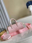 LV2021夏日新款系列圆筒包包路易威登夏日百搭樱花粉麻将包