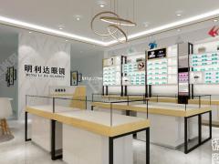 河北秦皇岛眼镜店店面装修设计展柜制作