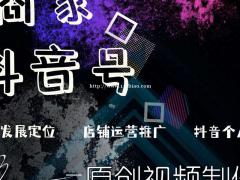 商家抖音号个人抖音号推广策划