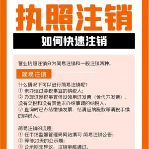 如何快速注销营业执照？