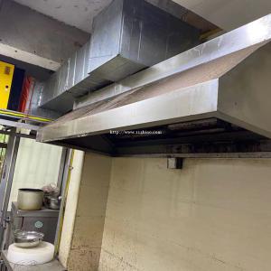 饭店厨房安装不锈钢烟罩厨房油烟净化器设备安装