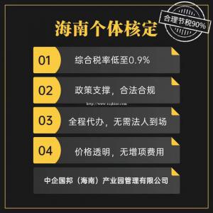 海南个体核定是一种不错的税筹方式？