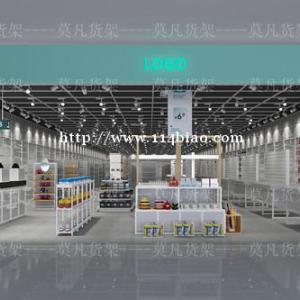 精品店货架定制设计美观层次分明-莫凡货架全方位服务
