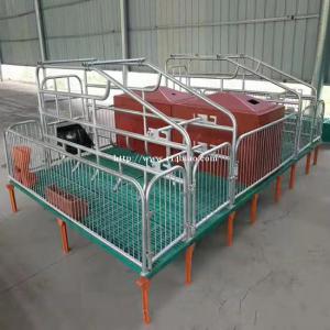 养殖设备仔猪保育床保育栏围栏带食槽双体