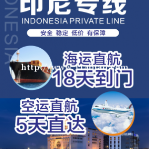 车载冰箱从东莞发到印尼散货拼箱整柜双清包税到门