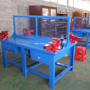 六工位钳工操作台，抽屉式工具桌，复合板钳工台