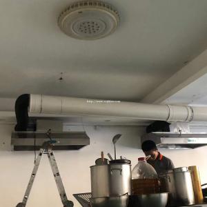 东莞市小吃店厨房安装吸烟罩排油烟风机管道安装设计