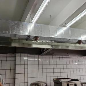东莞市餐馆厨房安装不锈钢烟罩安装油烟管道油烟净化器安装