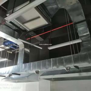 香洲区饭店食堂的排烟机维修白铁排油烟管道设计安装