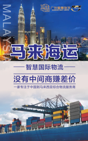 婴儿用品从广东河源发到马来海运拼柜双清包税
