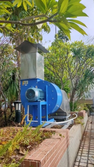 南海区大医院食堂厨房排烟抽油烟风机管道看现场设计安装