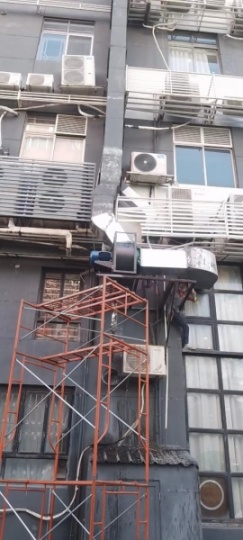 增城粤餐馆专业白铁排油烟管道设计安装抽风机安装定制