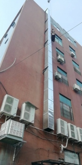 中山市美食街通风管道设计安装酒店商用抽风机安装维修