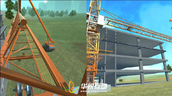 VR塔吊倒塌虚拟体验_塔吊虚拟仿真培训系统_建筑工地安全vr_广州华锐互动