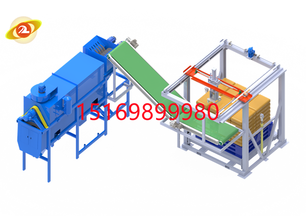 化工原料粉料颗粒料拆垛破包一体机工作流程
