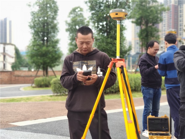 施工放样培训班实践学习测量仪器