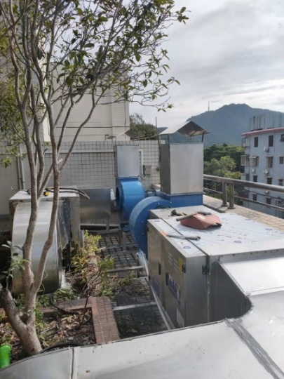 禅城区大医院新风系统设备定制油烟净化器抽风机安装