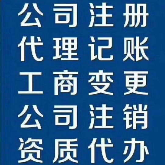 眉山代理记账、公司注册登记服务