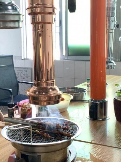 惠州专业自助烤肉店排烟抽油烟风机排烟系统设备定制