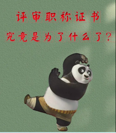评审中高级职称证书究竟是为了什么？