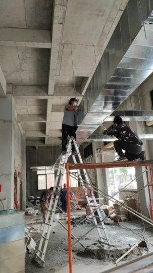 南沙区餐饮排烟系统清洗订做安装维修更换烤肉店排烟