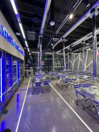 清远市自助烤肉店排烟伸缩管道定制排烟系统风机净化器