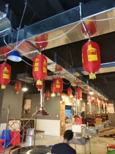 东莞油烟管道厨房抽油烟风机油烟管道更换排烟系统安装