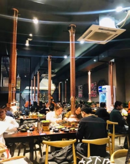 珠海香洲烤肉店抽油烟管道制作烧烤排油烟风机油烟净化器安装
