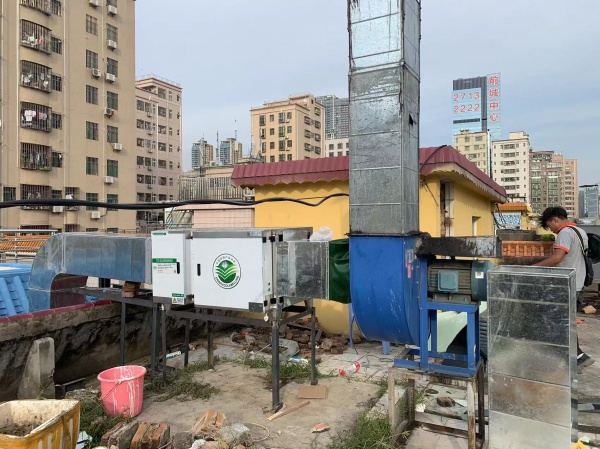 东莞市排油烟系统油烟管道制作安装抽风机净化器设备