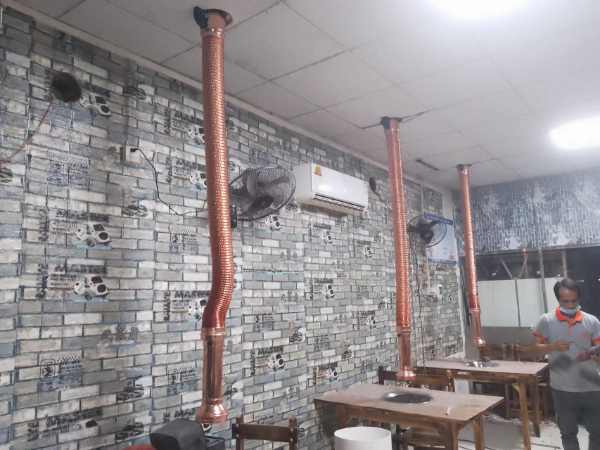 越秀区排烟管道设计安装烤肉店排烟系统风机净化器