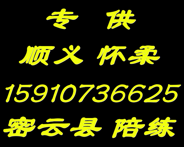 怀柔密云顺义好师傅陪练公司