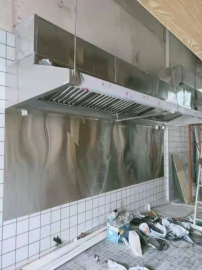仲恺区连锁店餐馆加工白铁皮管道不锈钢烟罩油烟管道制作