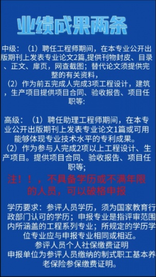 陕西省初中高级工程师职称评审