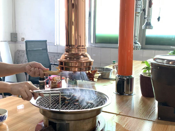 顺德区烤肉排烟厨房不锈钢烟罩定制排烟系统风机