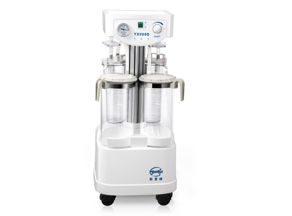 上海斯曼峰YX980D电动手术吸引器高负压大流量大速率推车立式吸引机