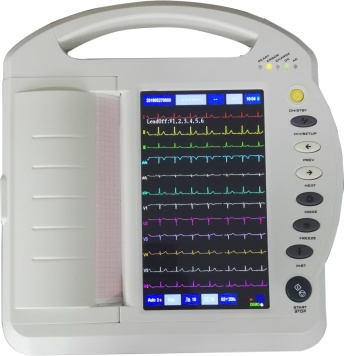 湖南瑞博ECG-8212数字十二道心电图机有屏幕保护交流电模式高清彩色液晶显示屏