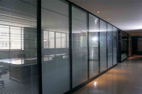 办公室隔断门北京不锈钢双层玻璃隔断定制安装