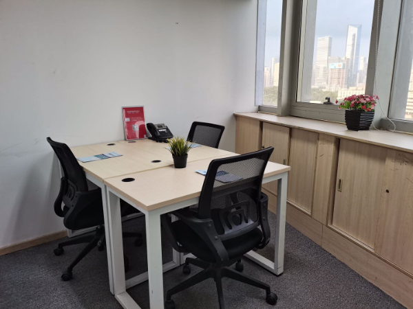 南山桃园办公室出租，精装即租即用，配租赁凭证可注册公司