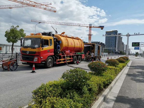 海门包场镇高压清洗管道疏通,海门港新区清理化粪池,抽泥浆吸淤泥