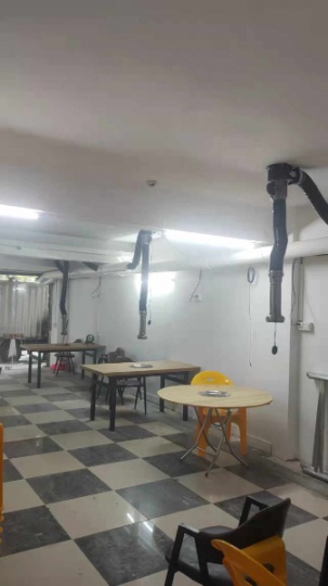 四会市专业制作烤肉店排烟管道油烟净化器厨房排烟