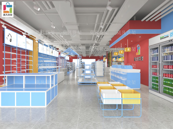 小精品店货架图片大全-贵阳小精品店货架-莫凡货架免费设计效果图