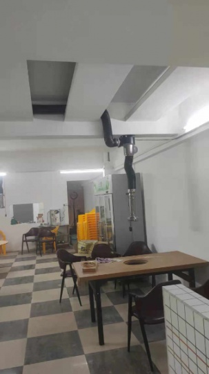 清远烧烤店无烟烧烤车定制工厂食堂排烟烤肉店设计