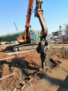 北京打桩打拔拉森钢板桩管廊打桩基坑打桩