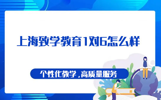 上海致学教育1对6有何优势呢？