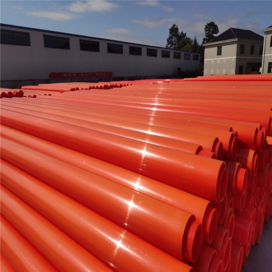 厂生产MPP电力管地埋拖拉管橘红色电缆保护管规格可定制