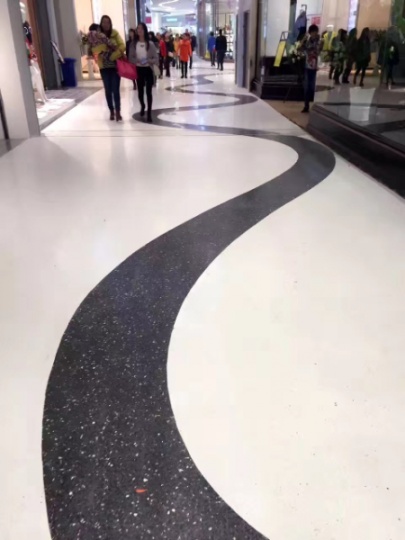 水磨石地板砖无机磨石商场地面异形施工队