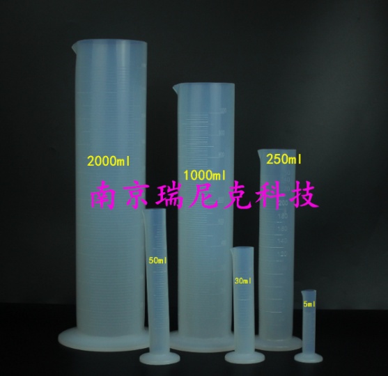 特氟龙进口材质耐酸碱PFA量筒30ml一体成型