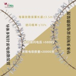 架空线路塔杆新直击雷防护装置 导体多短针雷电放散装置