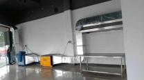 广州市下排烟设计安装韩式自助炭火烤肉店下排烟设计安装